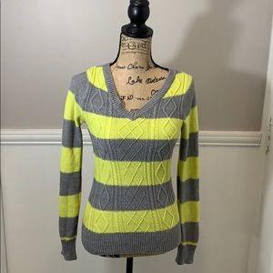 ⭐️ 7 for $25⭐️ Neon Yellow Stripe Sweater